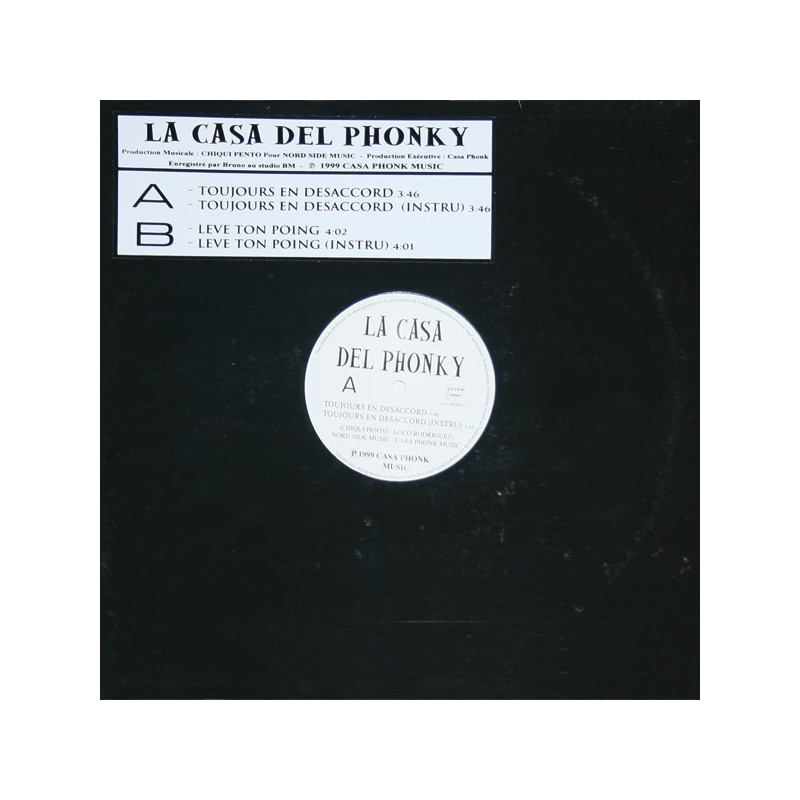 La Casa Del Phonky ‎– Toujours En Désaccord/Lève Ton Poing - MUSIC ...