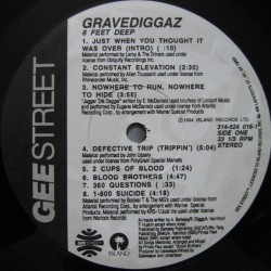 Gravediggaz ‎– 6 Feet Deep - VG+/VG+