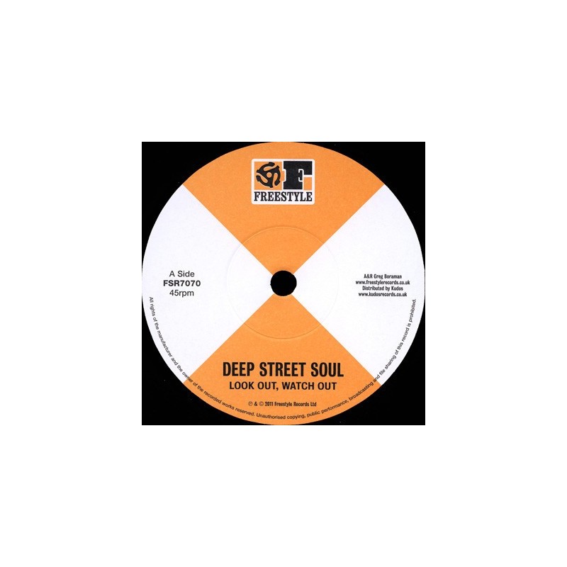 Deep Street Soul ‎– Look Out, Watch Out / Masterpiece - 7"VINYL
